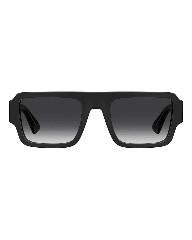 Moschino rectangle-frame sunglasses - Schwarz Schwarz