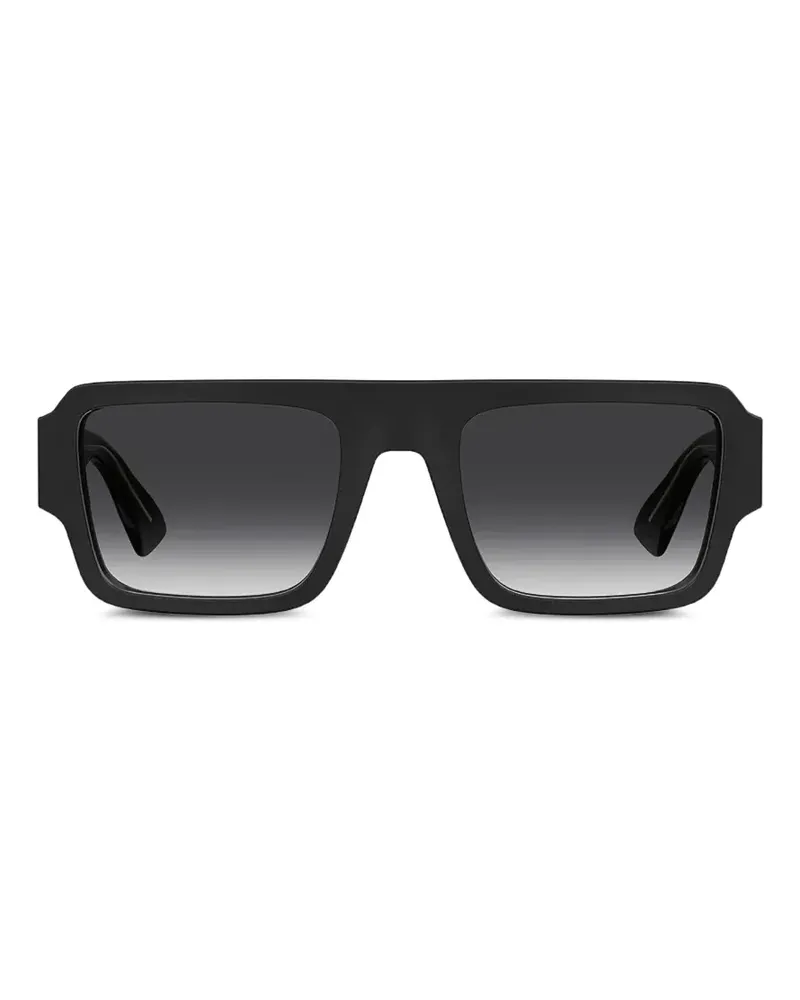 Moschino rectangle-frame sunglasses - Schwarz Schwarz
