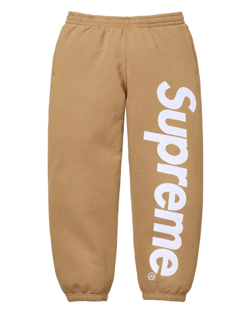 Supreme Being Jogginghose mit Satinapplikation - Braun Braun
