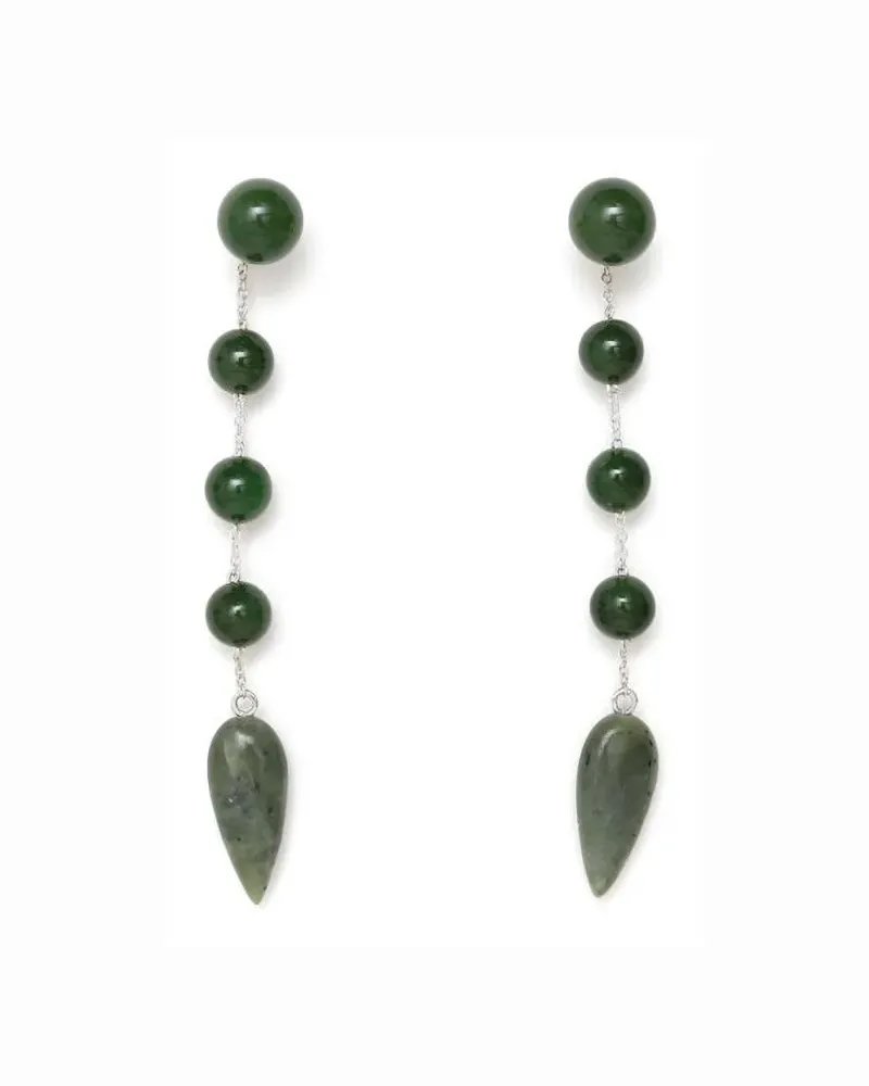 Sophie Buhai beaded drop earrings - Silber Silber