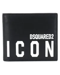 Dsquared2 Portemonnaie mit "Icon"-Print Schwarz