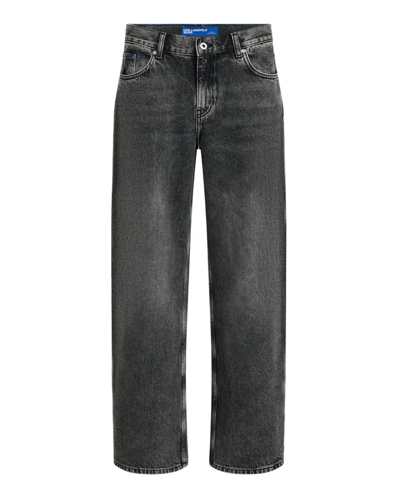 Karl Lagerfeld acid-wash wide-leg jeans - Grau Grau