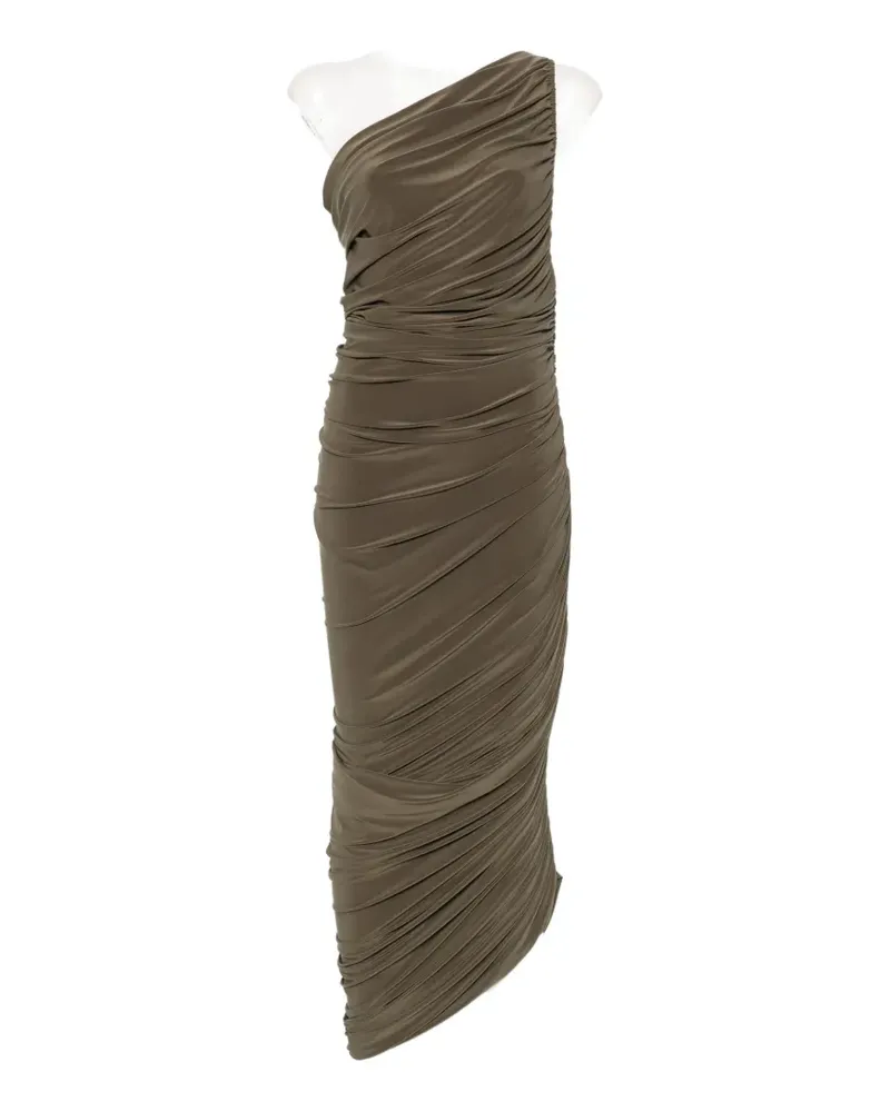 Norma Kamali Diana ruched dress - Grün Grün