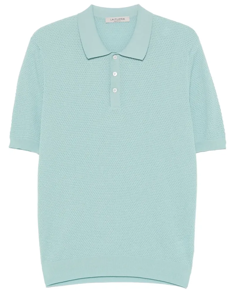 La Fileria Klassisches Poloshirt - Blau Blau