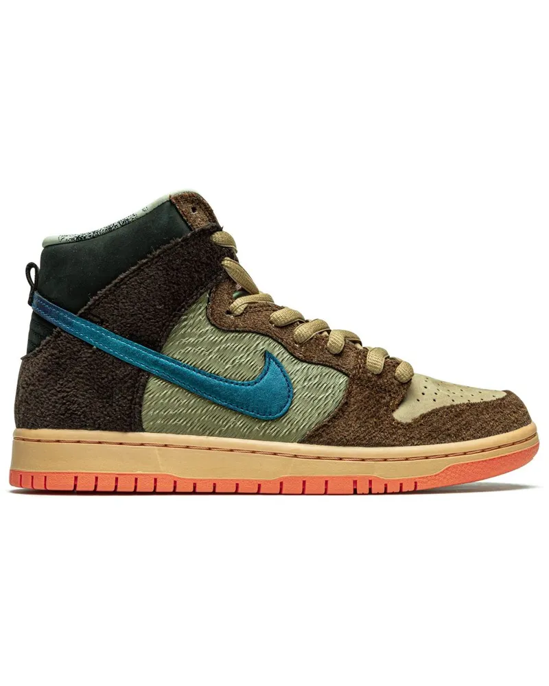 Nike x Concepts SB Dunk High Turdunken Sneakers - Braun Braun
