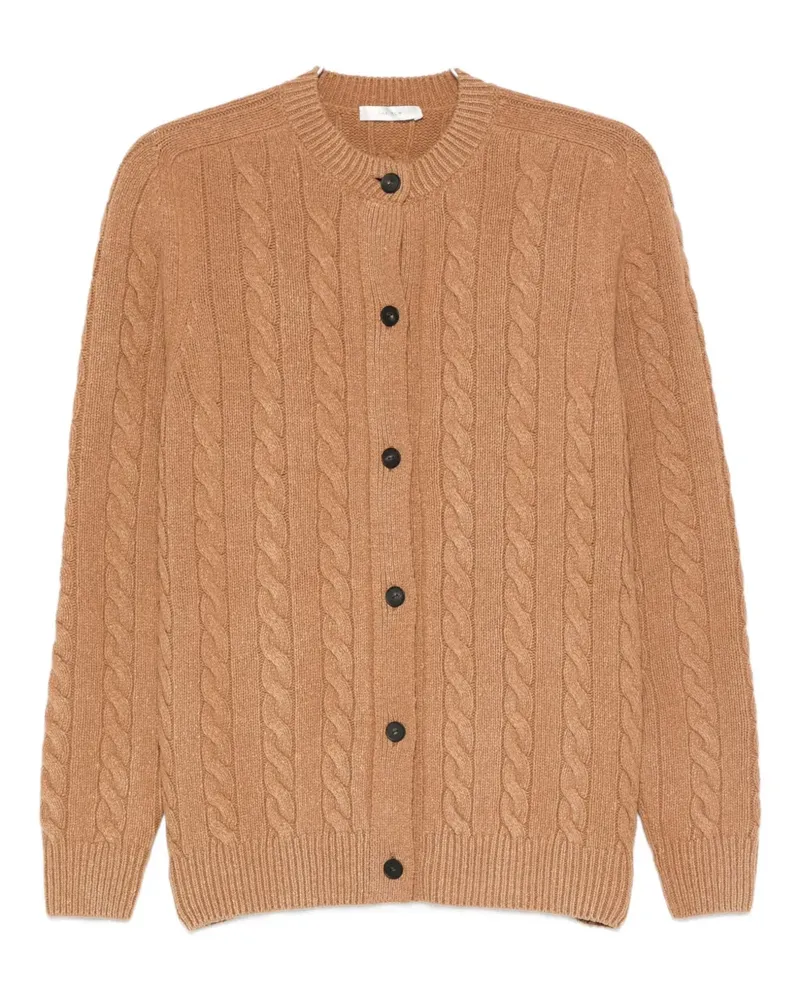 The Row Loneke Cardigan mit Zopfmuster - Braun Braun