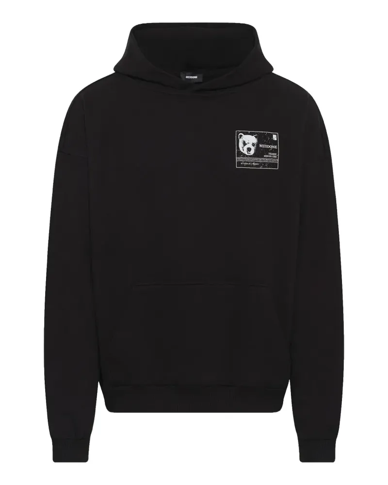 WE 11 DONE DNA Teddy ID Hoodie - Schwarz Schwarz