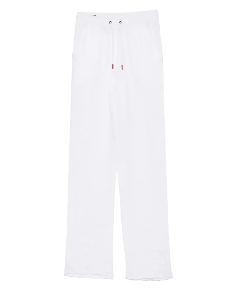 Kiton Chino aus Leinen - Weiß Weiß