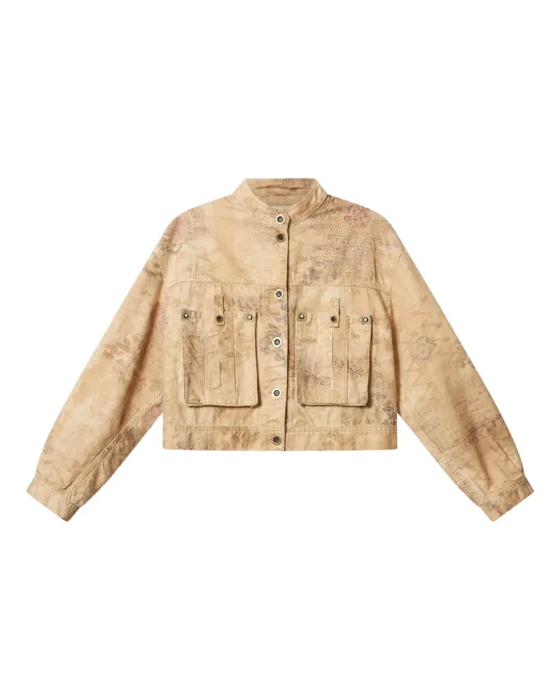 Isabel Marant Cyndel Jacke mit abstraktem Muster - Nude Nude
