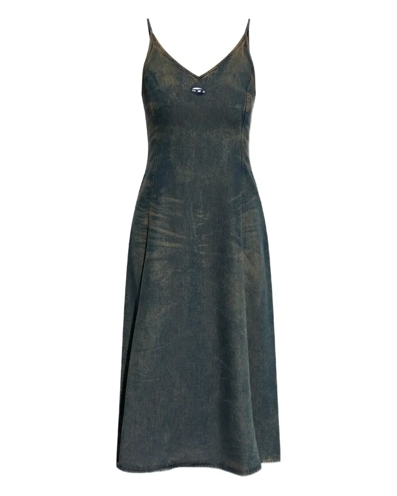 Diesel De-Beld Jeanskleid mit V-Ausschnitt - Blau Blau