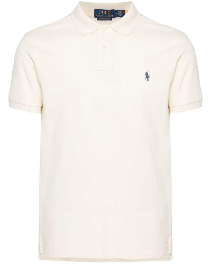 Ralph Lauren Poloshirt mit Polo Pony - Nude Nude