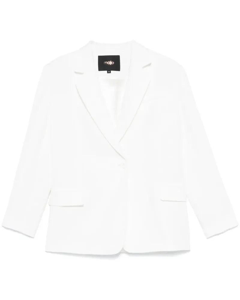 Maje Blazer mit Slub-Textur - Nude Nude