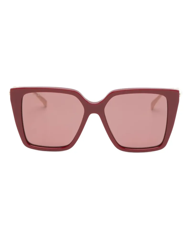 Gucci geometric-frame sunglasses - Gold Gold