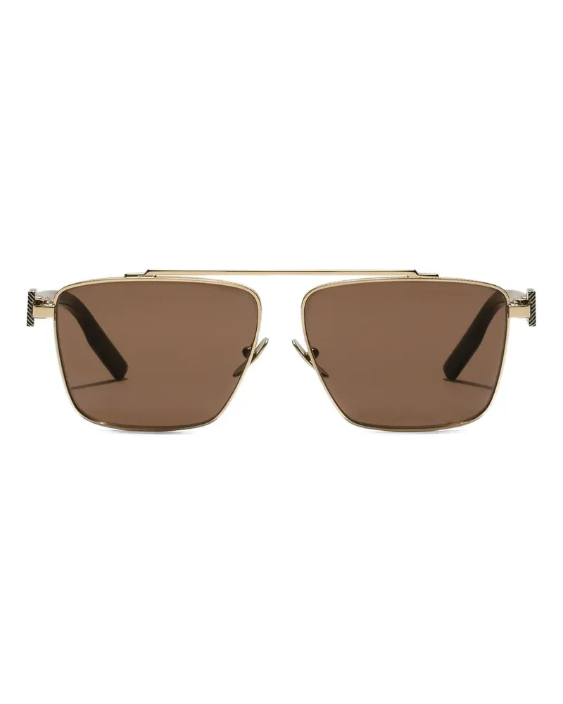 Dolce & Gabbana metal plaque sunglasses - Gold Gold