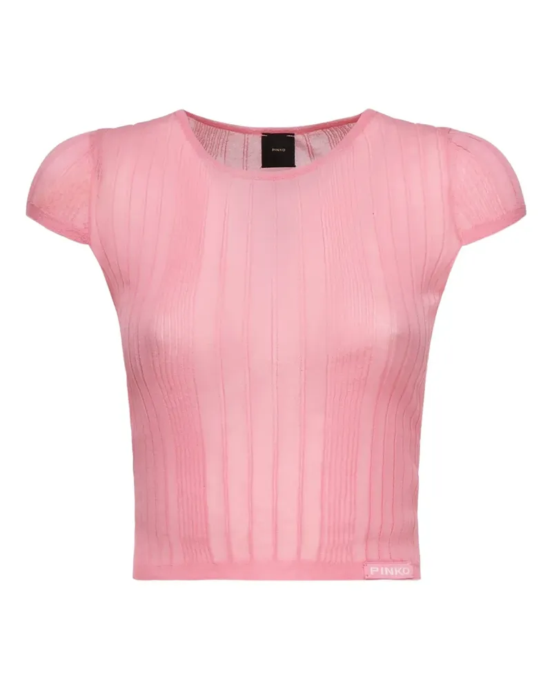 Pinko Geripptes Oberteil - Rosa Rosa