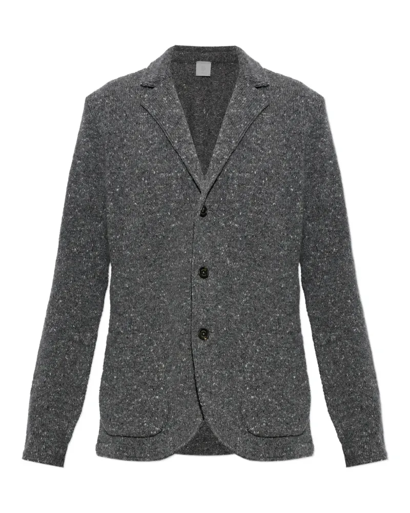 Eleventy Cardigan mit aufgesetzter Tasche - Grau Grau