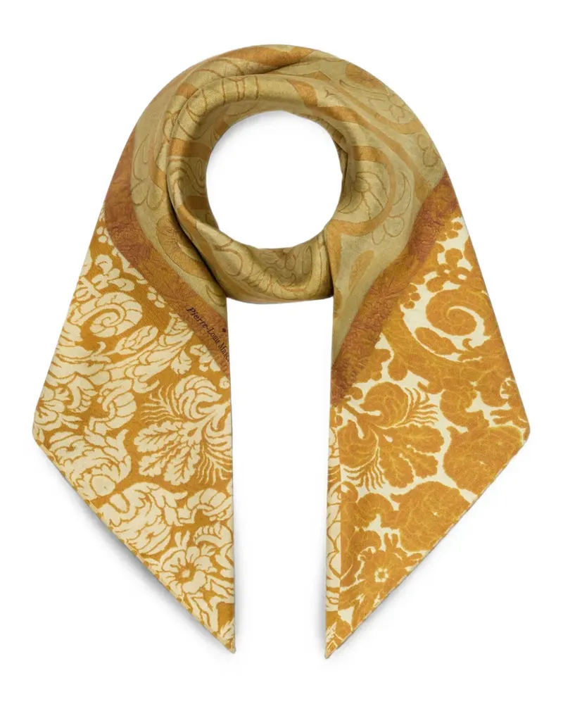 Pierre-Louis Mascia Cialda Seidenschal mit Barockmuster - Orange Orange