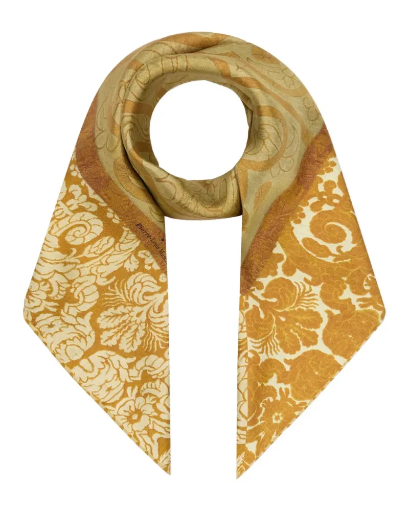 Pierre-Louis Mascia Cialda Seidenschal mit Barockmuster - Orange Orange