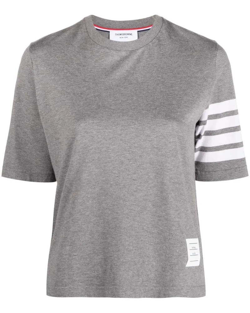 Thom Browne T-Shirt mit Streifen Grau