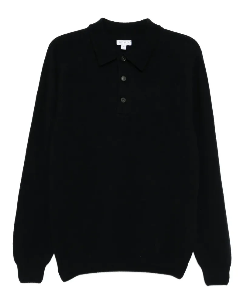 Sunspel Klassisches Poloshirt - Blau Blau