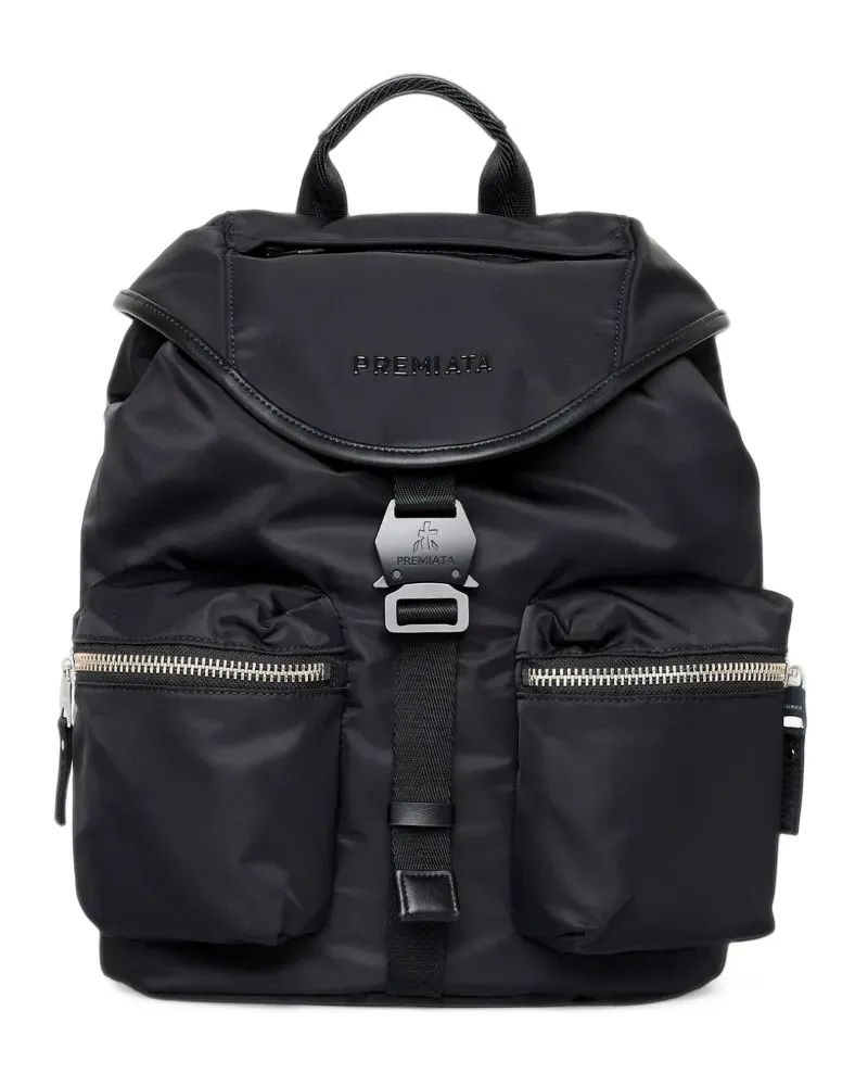 Premiata Rucksack mit Schnallen - Schwarz Schwarz