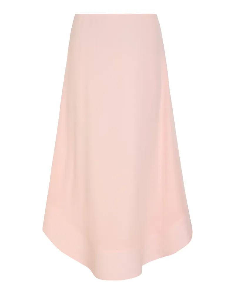 Stella McCartney asymmetric-hem A-line midi skirt - Rosa Rosa