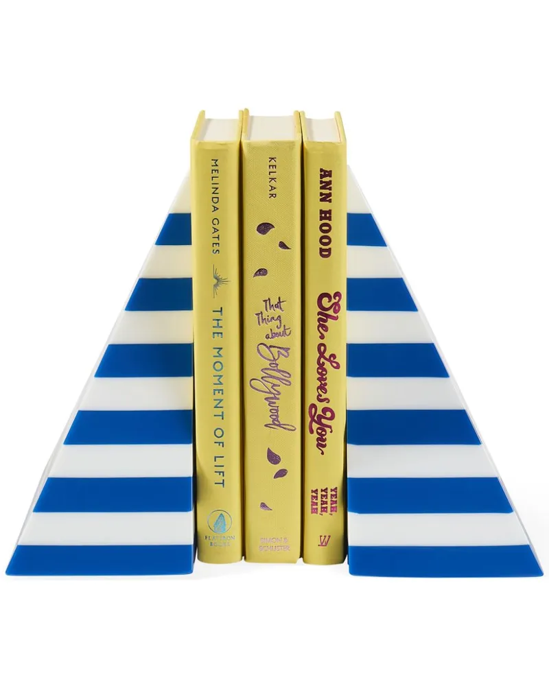 Jonathan Adler Cabana Buchstützen - Blau Blau