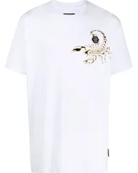 Philipp Plein T-Shirt mit Skorpion-Print Weiß