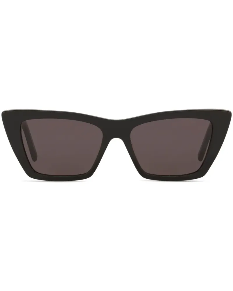 Saint Laurent Cat-Eye-Sonnenbrille - Schwarz Schwarz