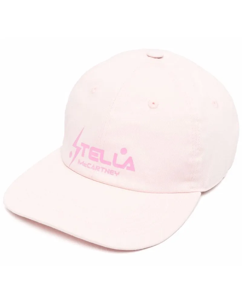 Stella McCartney Baseballkappe mit Logo-Print Rosa