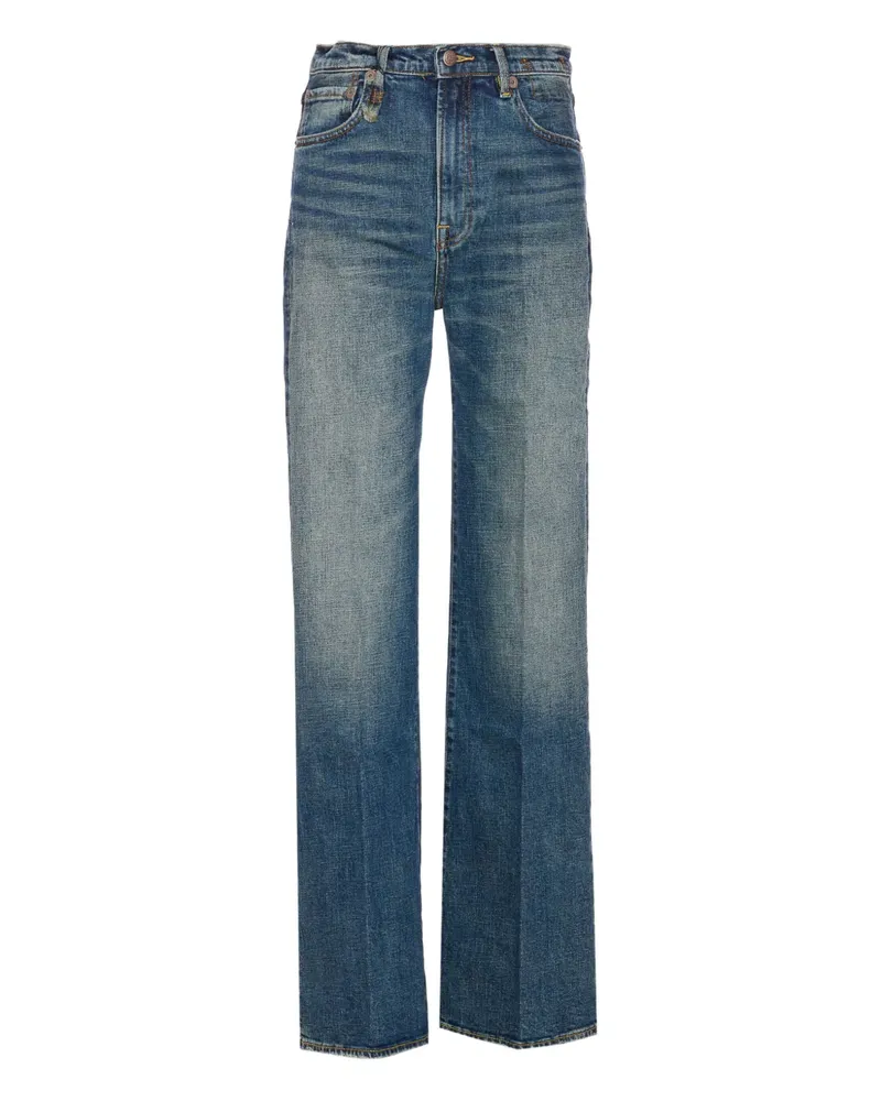 R13 Jeans mit aufgesetzter Tasche - Blau Blau