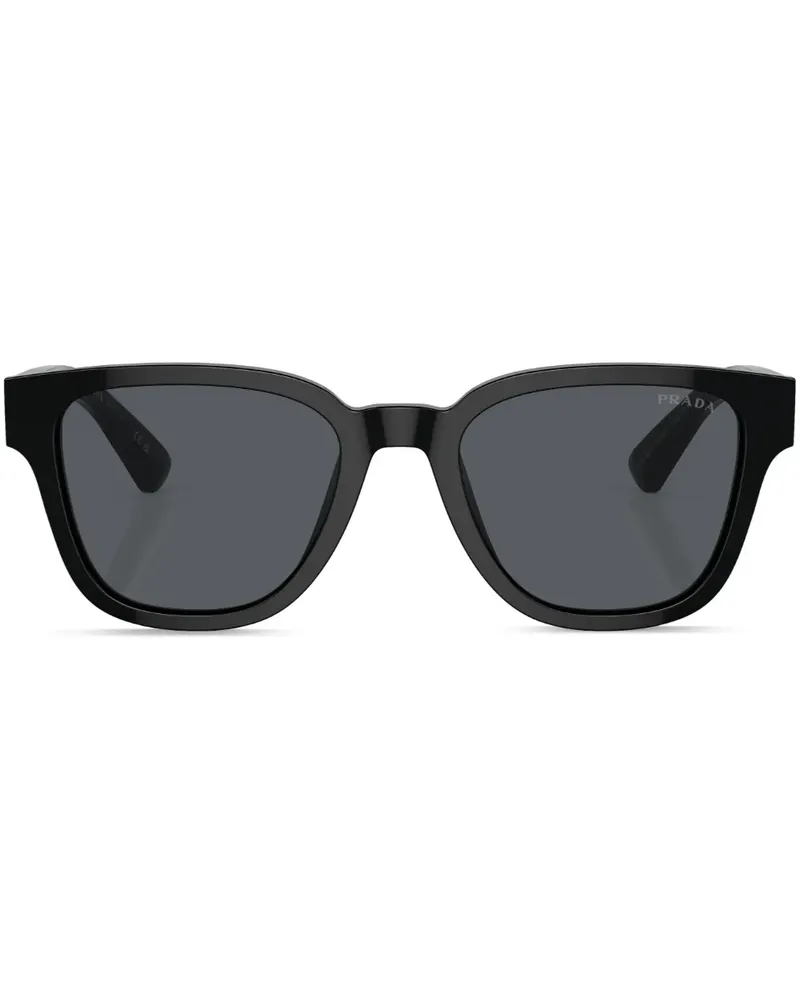 Prada Sonnenbrille mit D-Gestell - Schwarz Schwarz