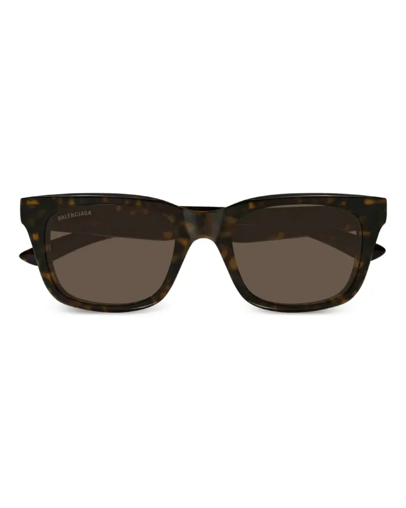 Balenciaga Sonnenbrille mit eckigem Gestell - Braun Braun