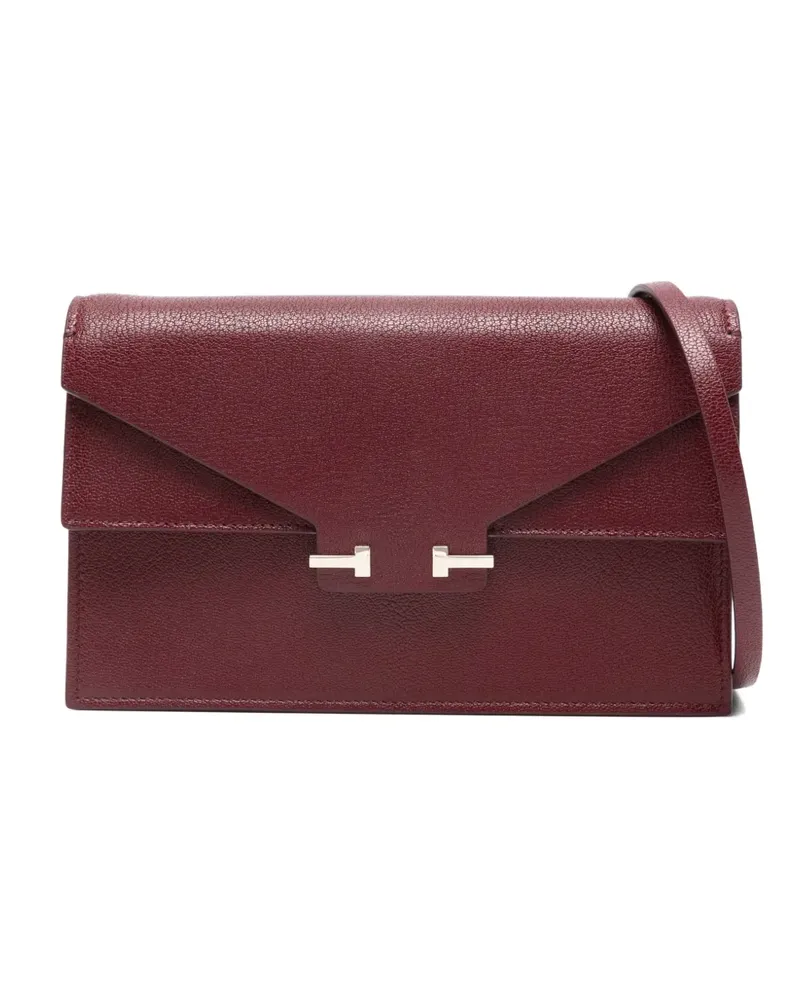 Tom Ford mini Aube flap clutch bag - Rot Rot