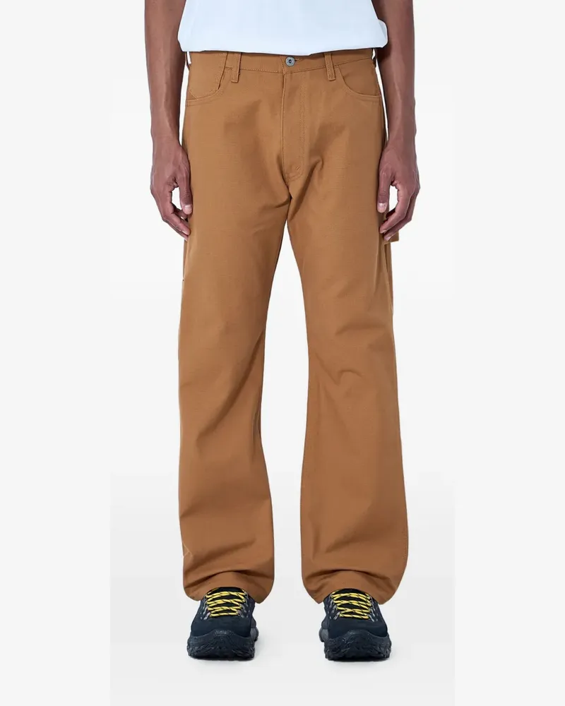 Junya Watanabe cotton straight-leg trousers - Braun Braun