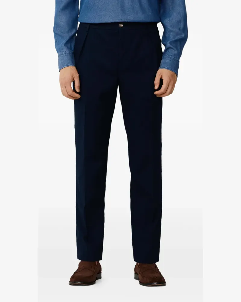 Hackett Sloane Hose mit Faltendetail - Blau Blau