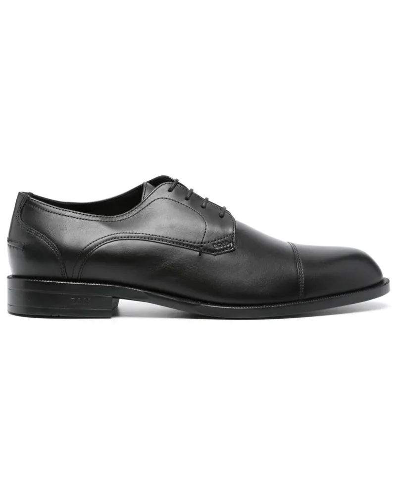 HUGO BOSS Derby-Schuhe mit Logo-Prägung - Schwarz Schwarz