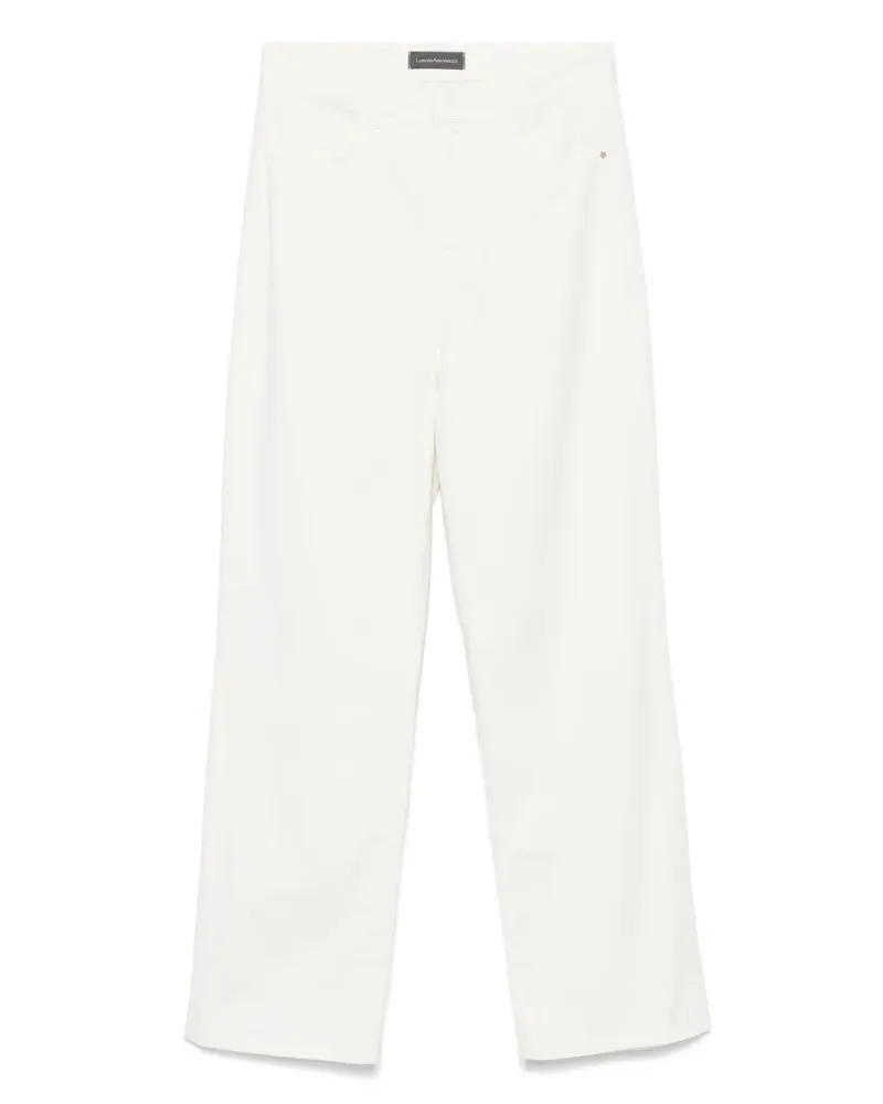 Lorena Antoniazzi Hose mit Logo-Patch - Weiß Weiß