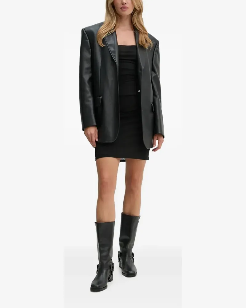 Nanushka Drapiertes Minikleid - Schwarz Schwarz