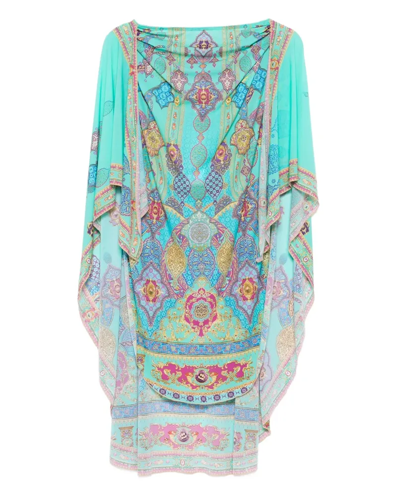 Camilla Rock mit Paisley-Print - Blau Blau