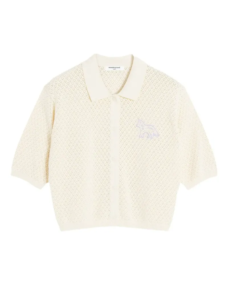 Kitsuné Klassischer Cardigan - Nude Nude