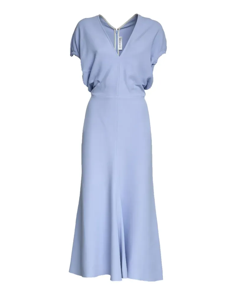 Victoria Beckham Edith Midikleid - Blau Blau