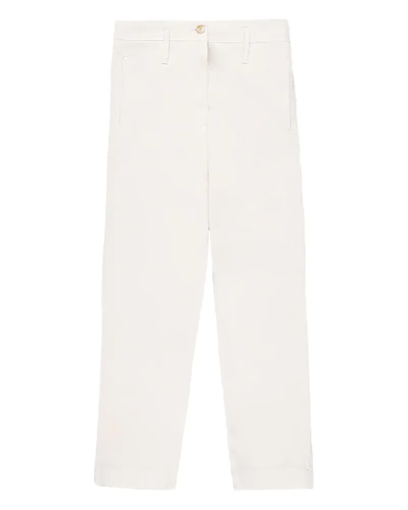 CRUNA Daisy button detail trousers - Nude Nude