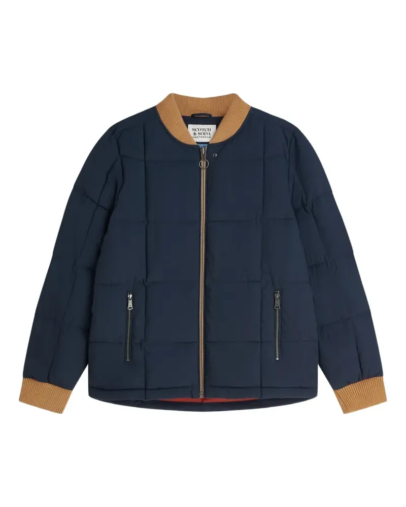 Scotch&Soda water-repellant quilted jacket - Blau Blau