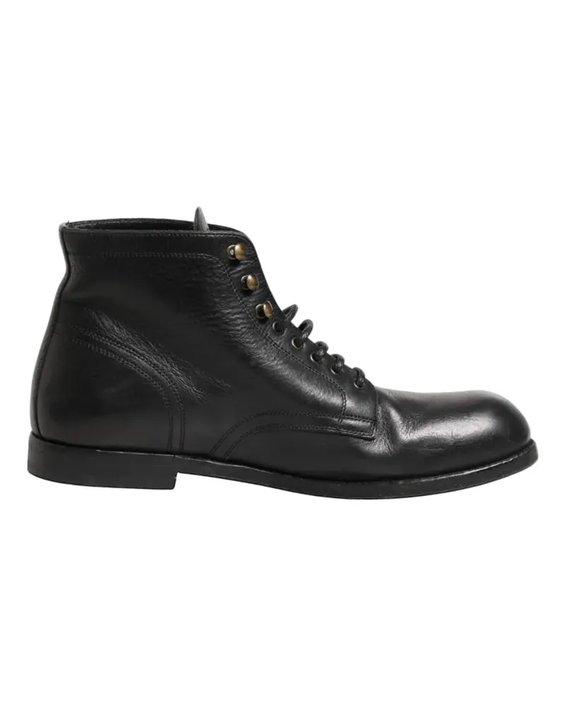 Dolce & Gabbana Stiefeletten mit Schnürung - Schwarz Schwarz