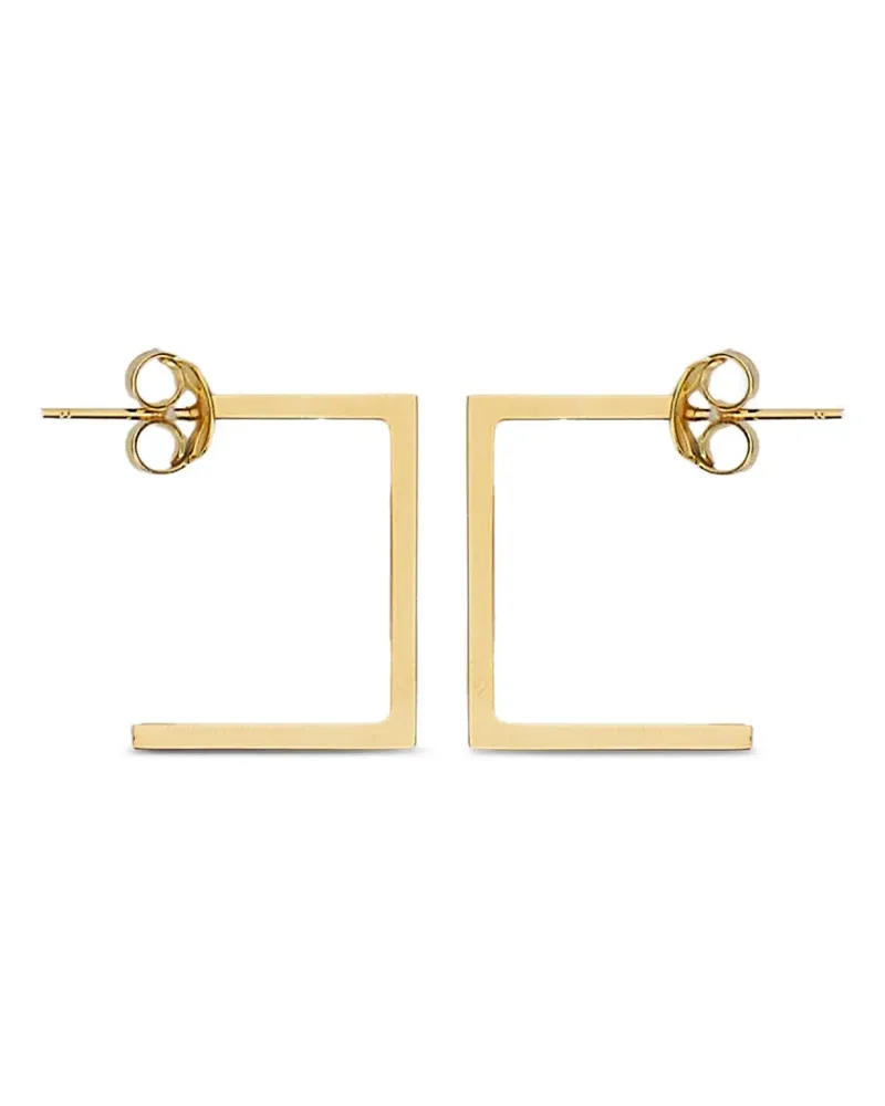 Elisabetta Franchi Eckige Ohrringe - Gold Gold