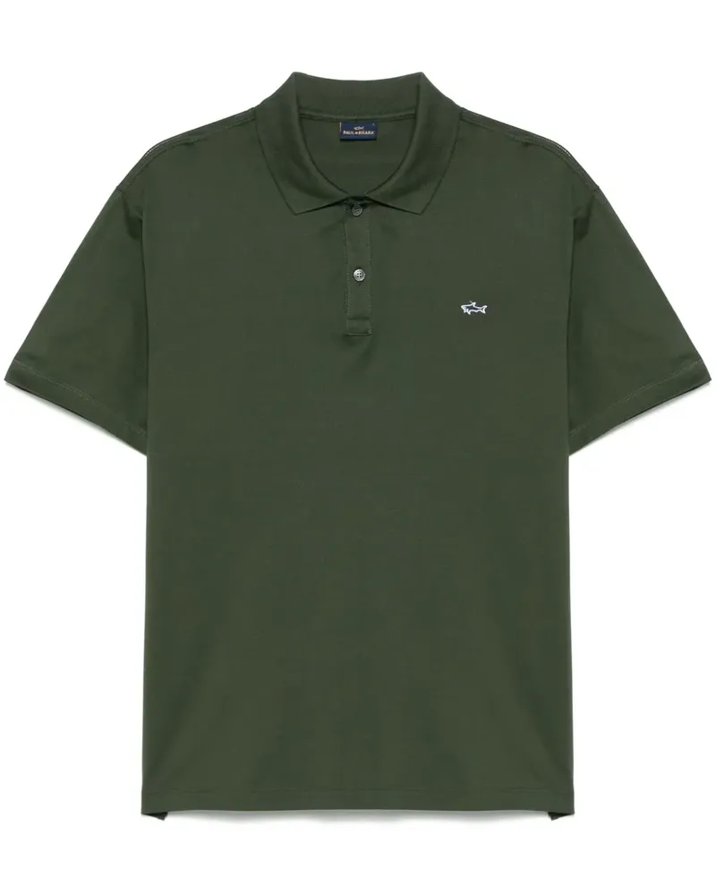 Paul & Shark Poloshirt mit Logo-Patch - Grün Grün