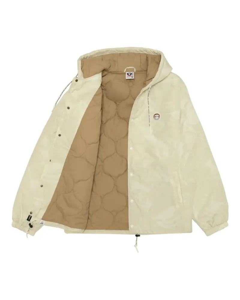 BAPE Kapuzenjacke mit Camouflage-Print - Nude Nude