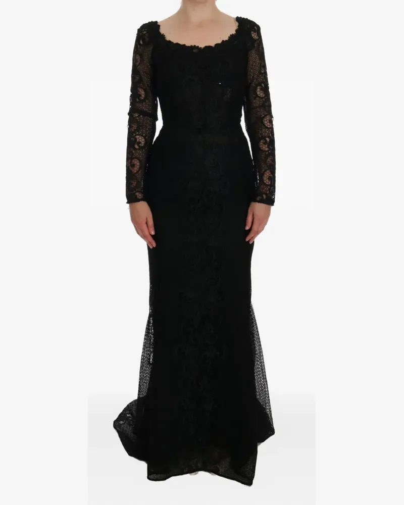 Dolce & Gabbana Kleid mit Spitze - Schwarz Schwarz