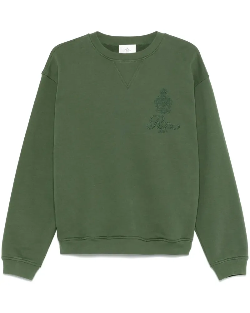 Frame Denim Sweatshirt mit Logo-Stickerei - Grün Grün